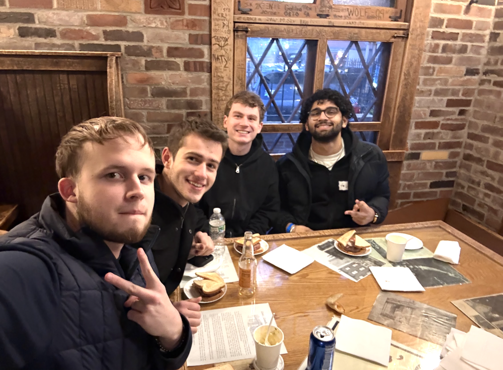 Team celebrating after YHack
