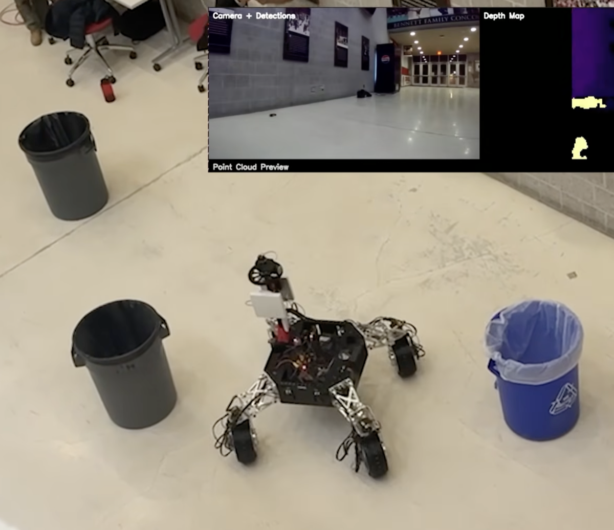 Computer vision camera and depth map detection view