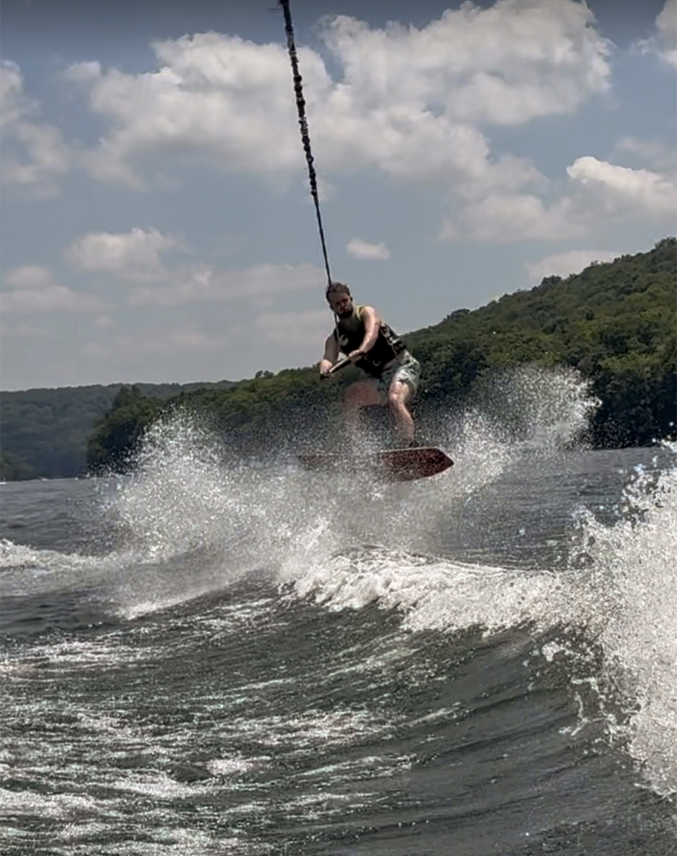 Wakeboarding jump